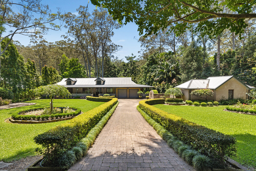 The Manor - Spectacular Country Living on Lush Acreage in Holgate (pictured Grand driveway leading into the estate)